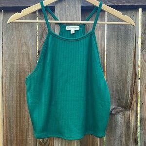 Earthbound Trading Green Cropped Tank